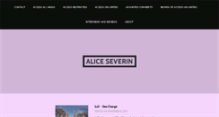 Desktop Screenshot of aliceseverin.com