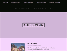 Tablet Screenshot of aliceseverin.com